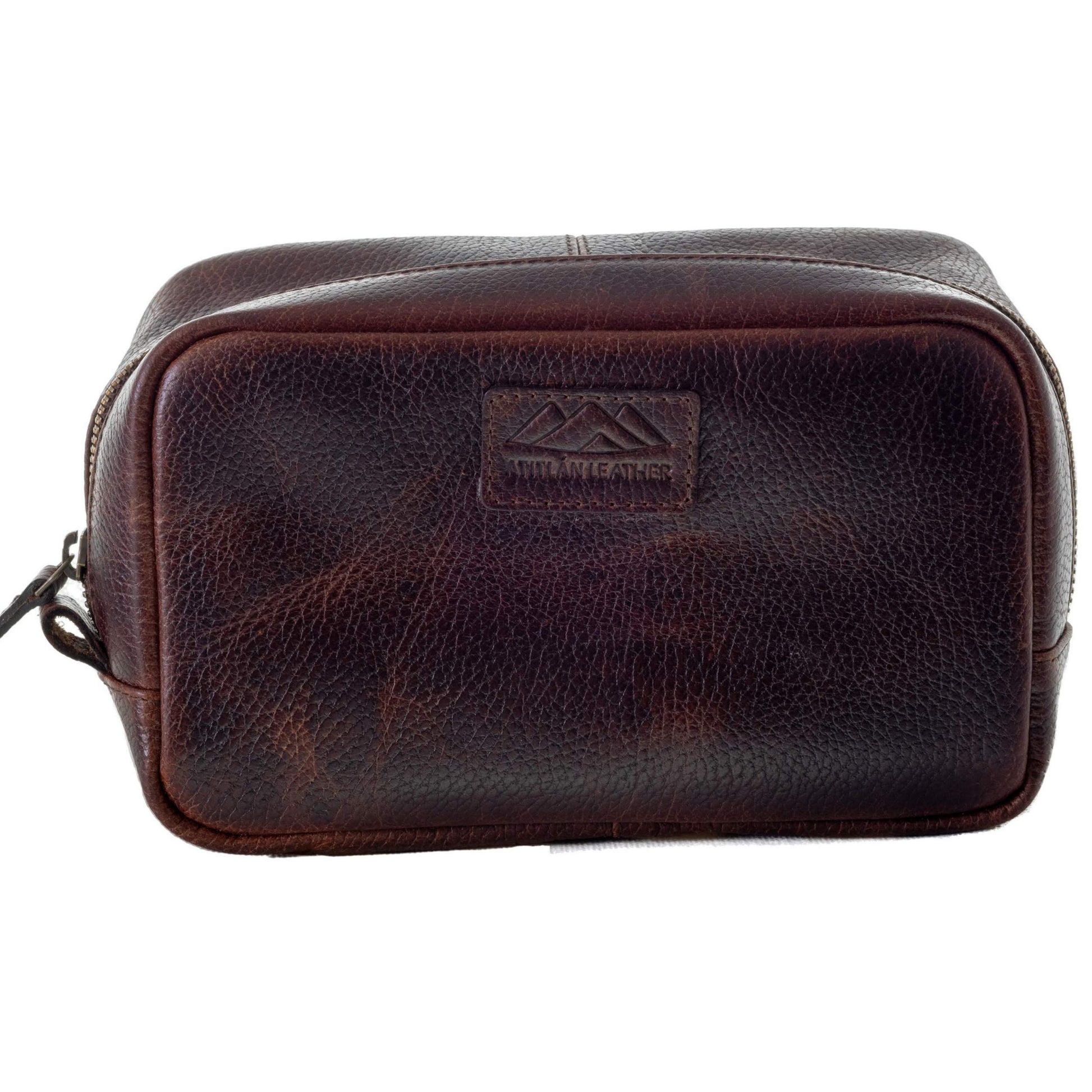 Brown Leather Dopp Kit