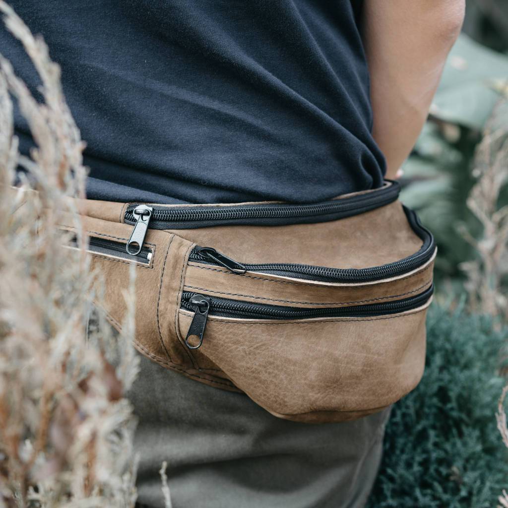 Brown Leather Fanny Pack - Atitlan Leather